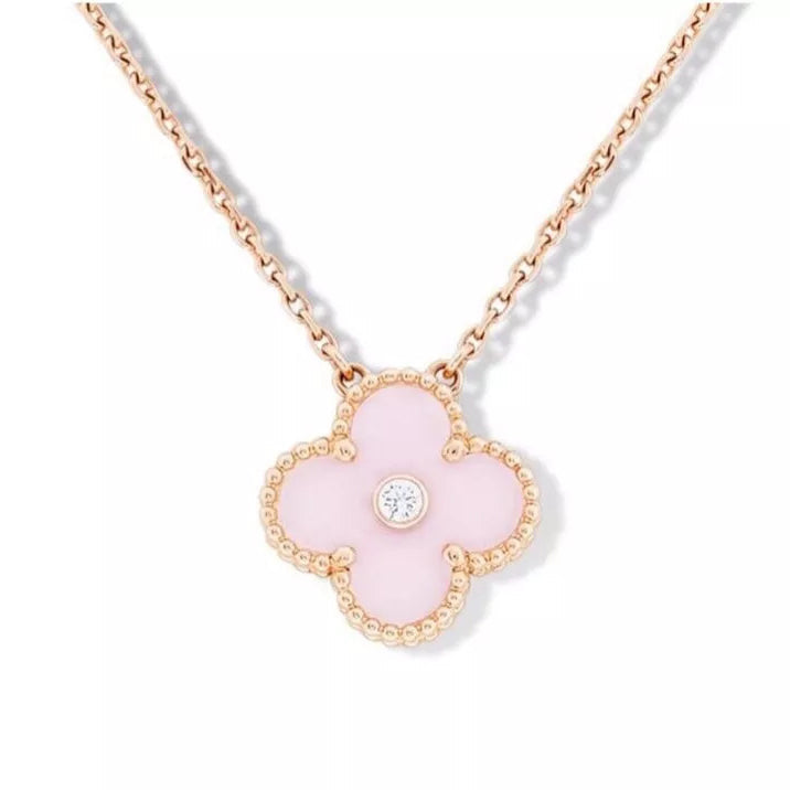 18K Sweet Alhambra Pink Necklace