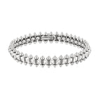 18K White Gold Clash De Bracelet