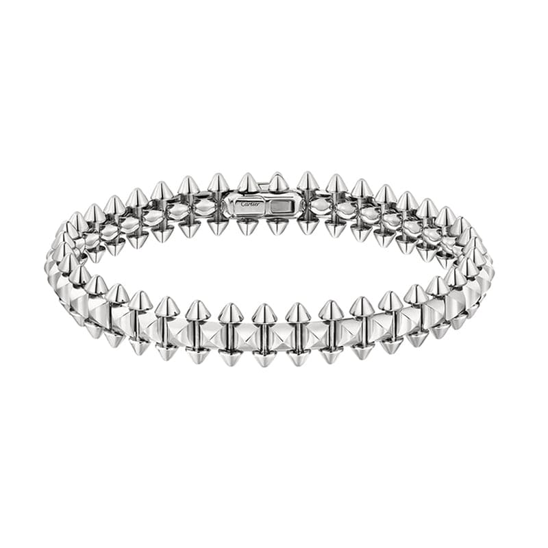 18K White Gold Clash De Bracelet