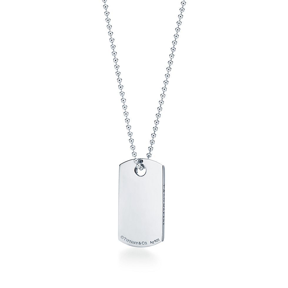 18K Celestial T 1837 Makers I.D. Tag Pendant Necklace