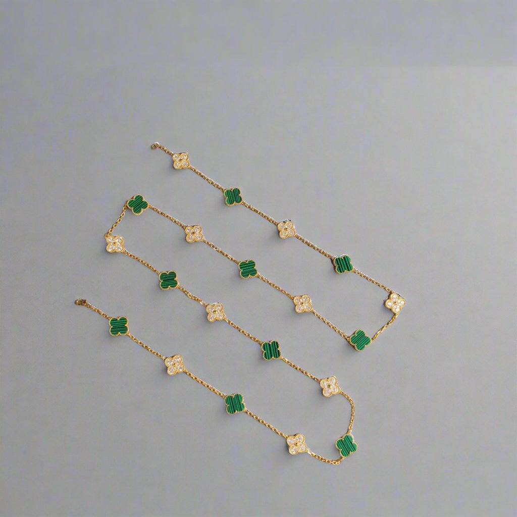 18K Celestial Vintage Alhambra 20 Motifs Long Clover Necklace