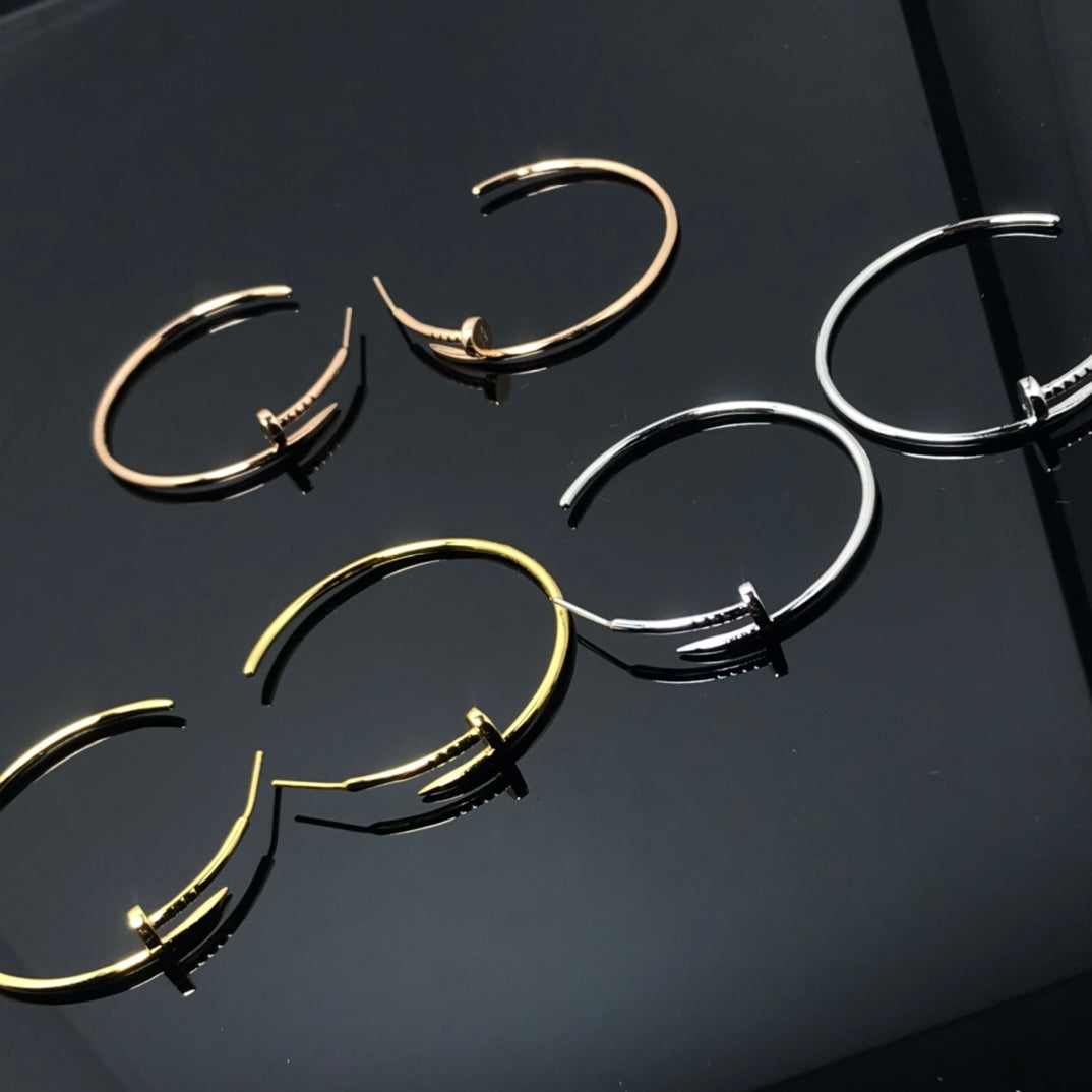 18K Celestial Juste Un Clou Large Earrings