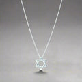 18K Celestial Star of David Pendant Necklace
