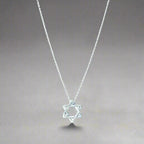 18K Celestial Star of David Pendant Necklace