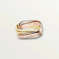 18K Celestial Trinity Cushion Ring