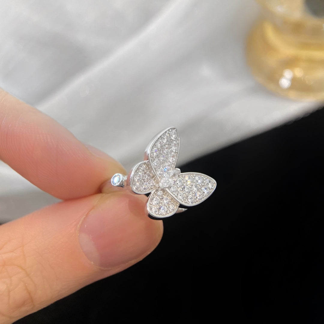 18K Celestial Two Butterfly Ring