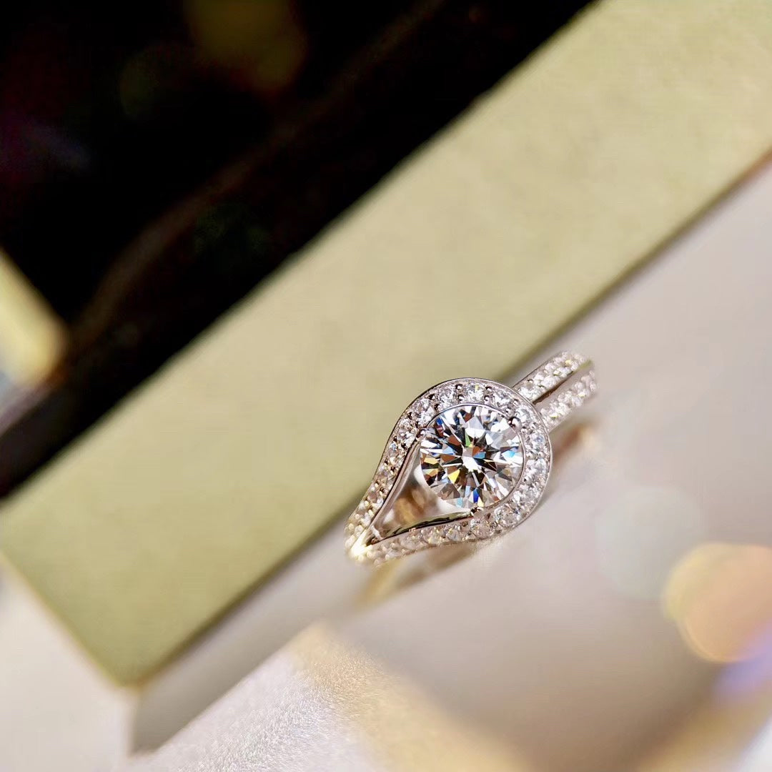18K Celestial Couture Solitaire Ring