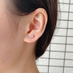 18K Celestial T Smile Diamonds Earrings