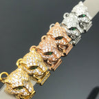 18K Celestial Panth̬re De Diamond Earrings