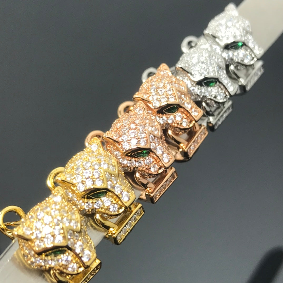 18K Celestial Panth̬re De Diamond Earrings