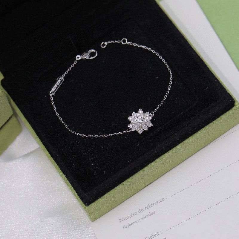 18K Celestial Lotus Openwork Bracelet