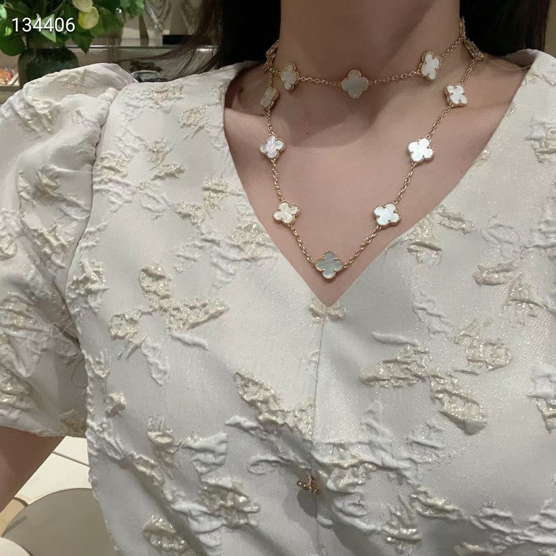 18K Celestial Vintage Alhambra 20 Motifs Long Necklace