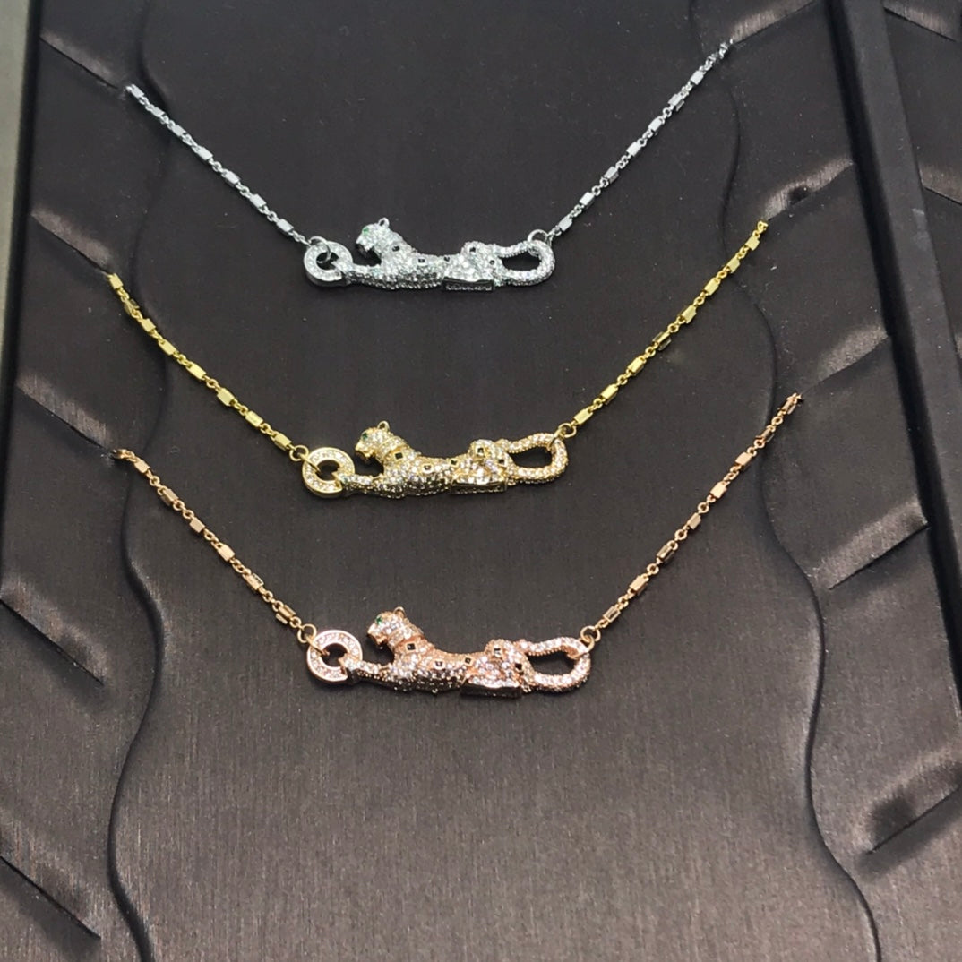 18K Celestial Panth̬re De Diamond Necklace