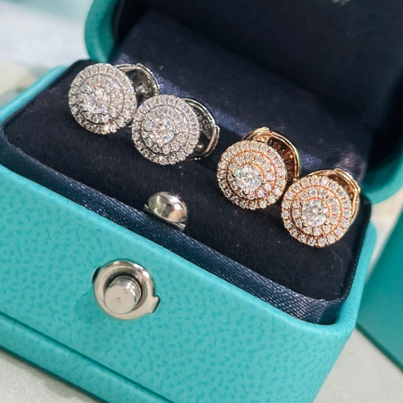 18K Celestial T Soleste Diamonds Rose Gold Earrings