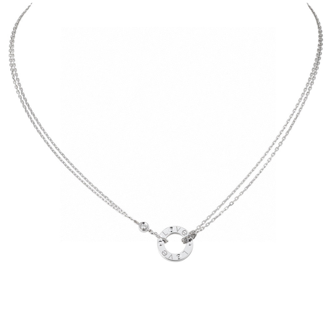 18K Celestial Love 2 Diamond Necklace