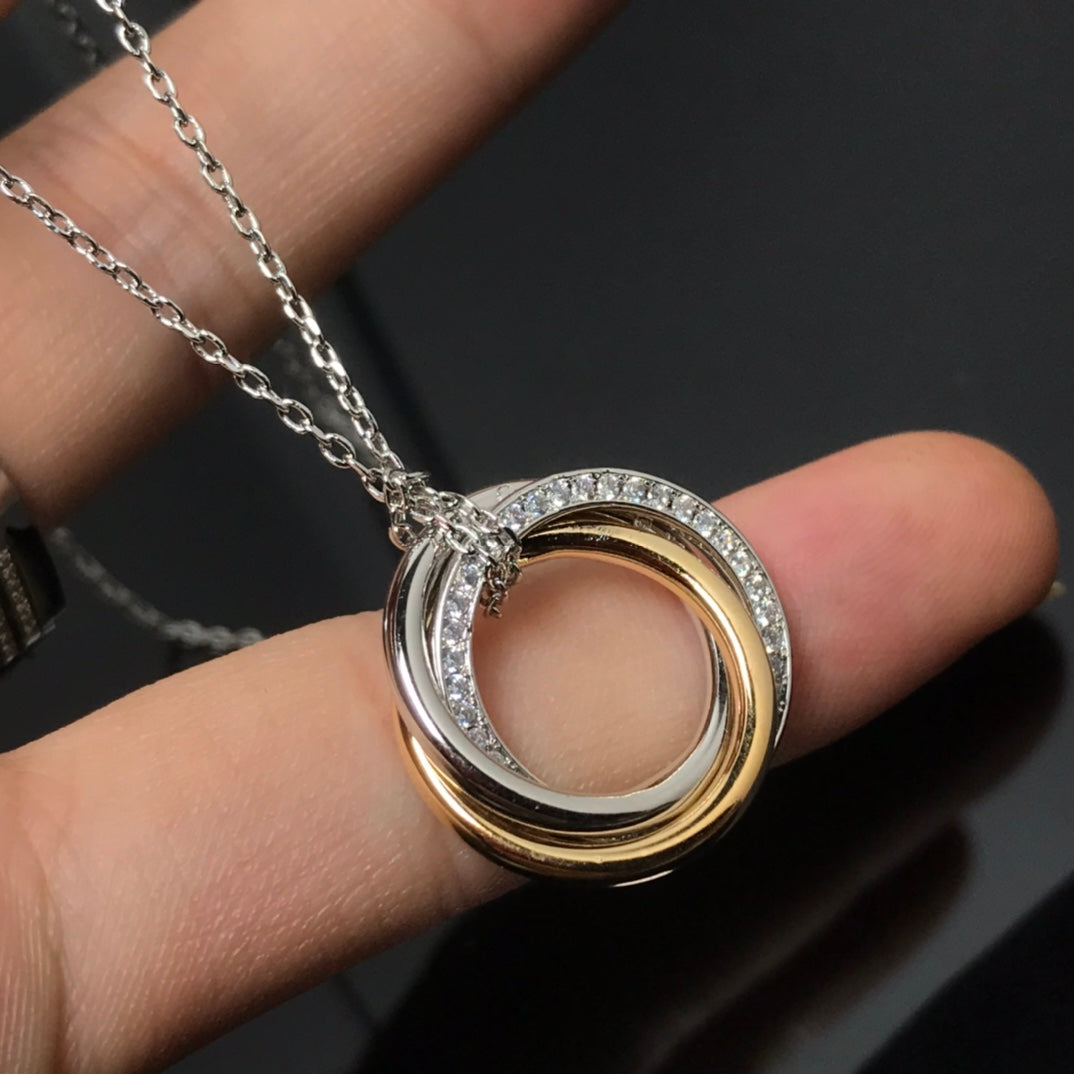 18K Celestial Trinity Diamonds Necklace