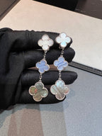 18K Celestial Magic Alhambra Three Motifs Earrings