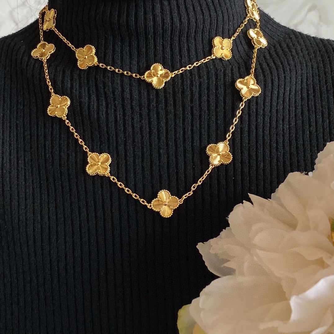 18K Celestial Vintage Alhambra 20 Motifs Long Necklace