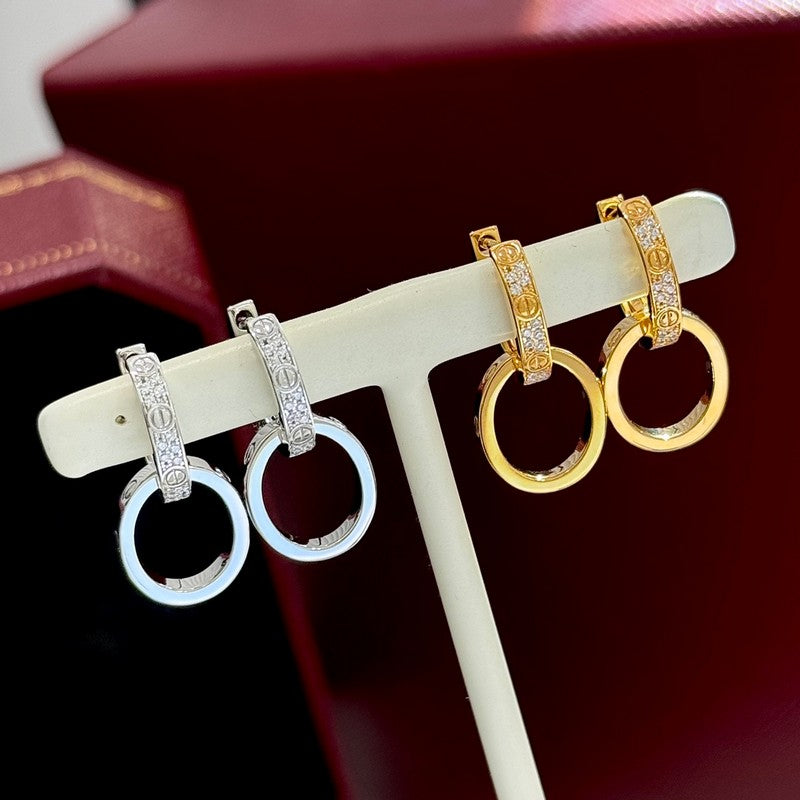 18K Celestial Love Diamond Earrings