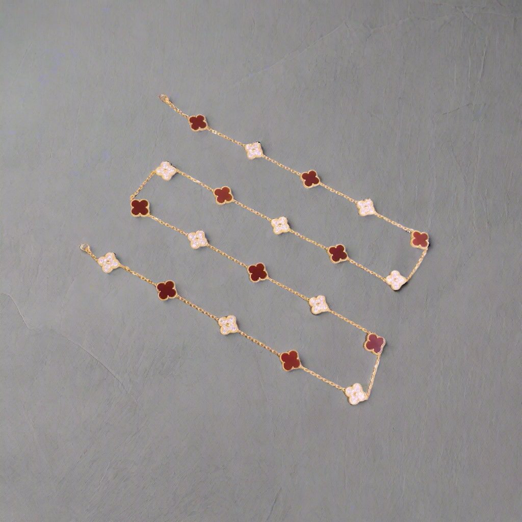 18K Celestial Vintage Alhambra 20 Motifs Long Necklace