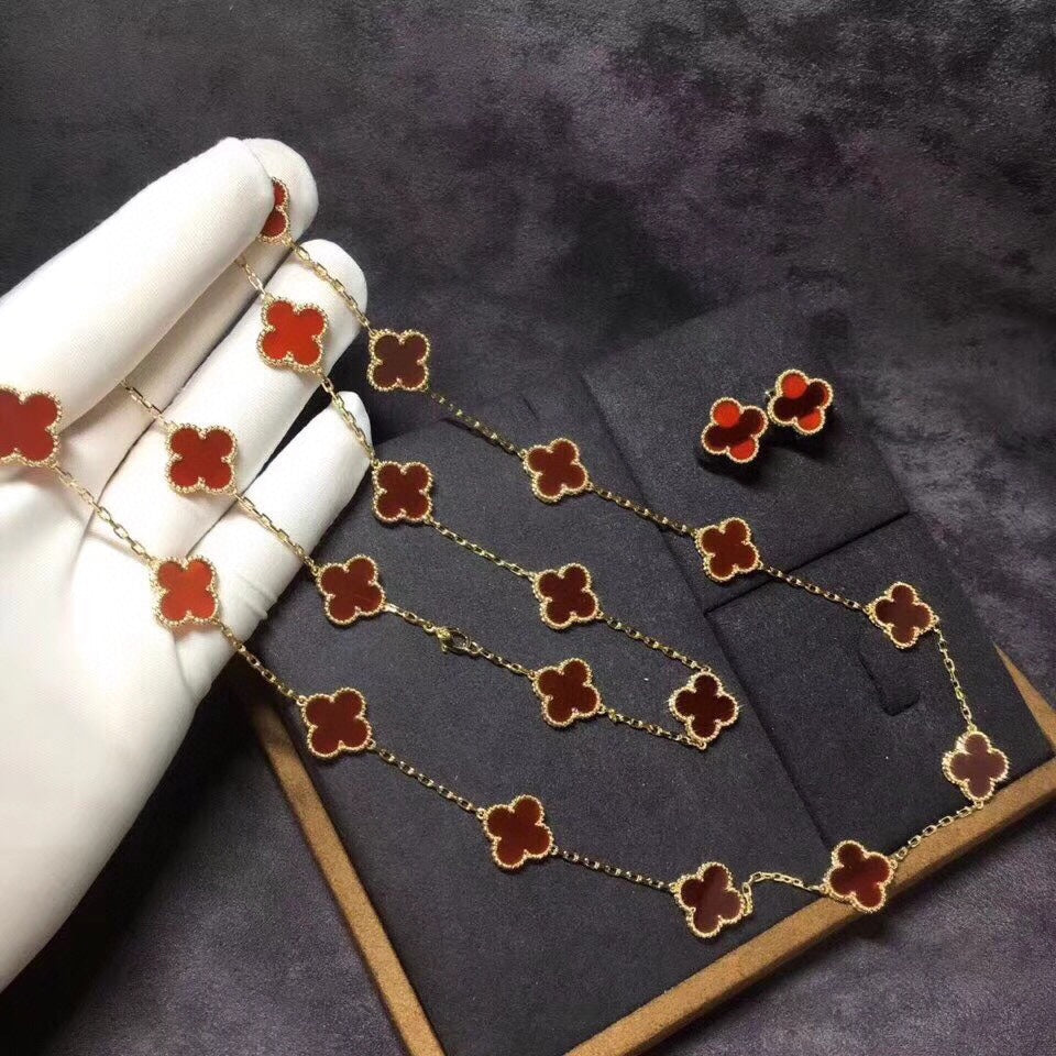 18K Celestial Vintage Alhambra 20 Motifs Long Necklace