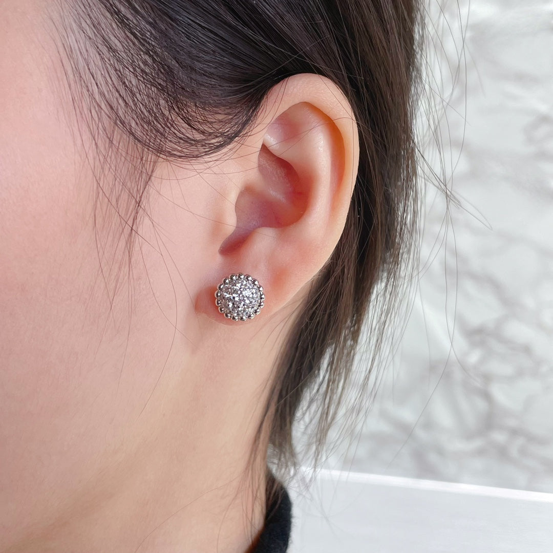 18K Celestial Perl̩e Diamonds Earrings