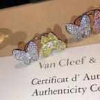 18K Celestial Two Butterfly Between the Finger Ring