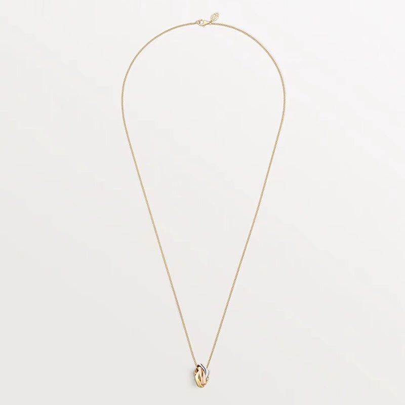 18K Celestial Trinity Cushion Necklace