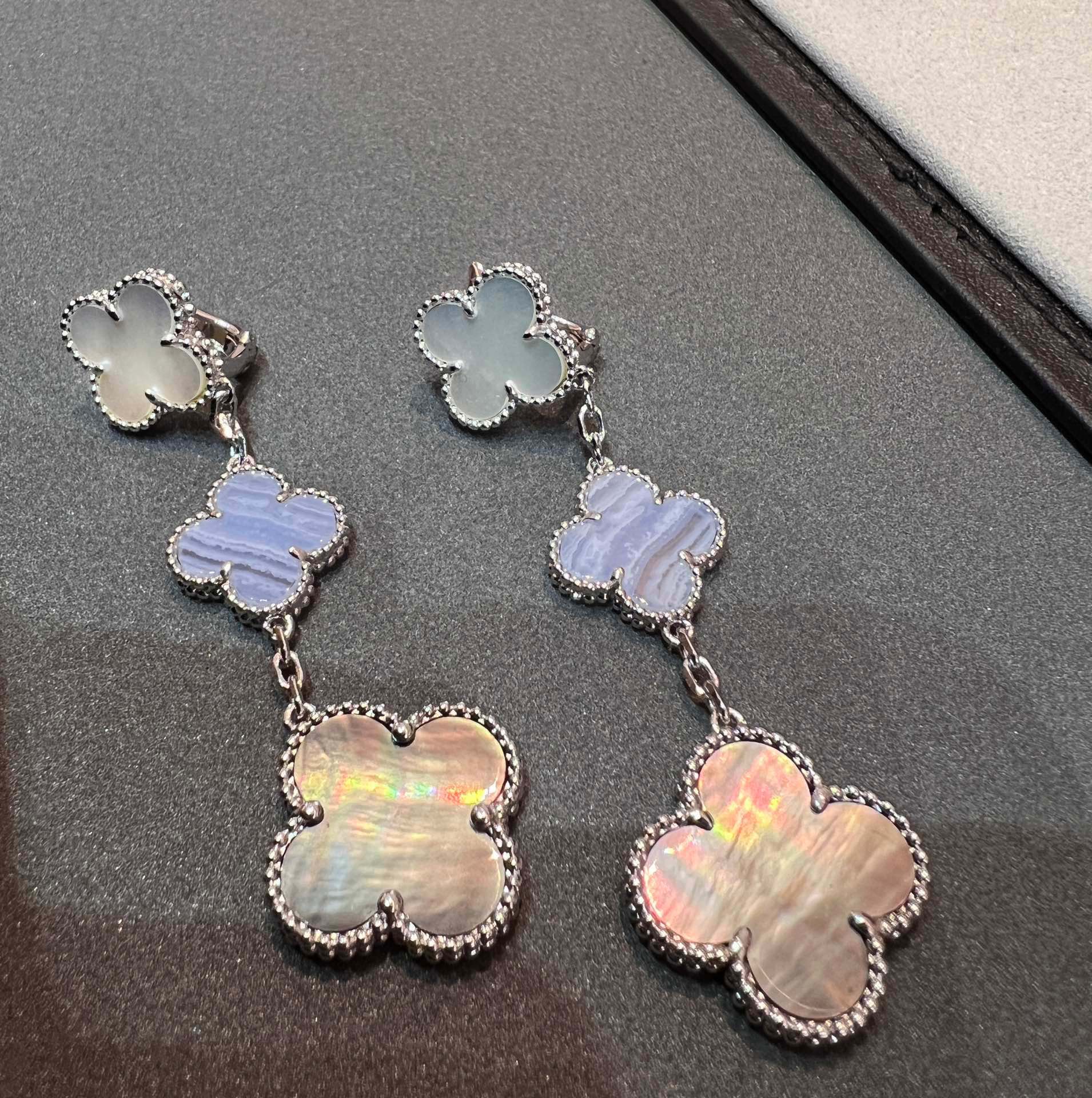 18K Celestial Magic Alhambra Three Motifs Earrings