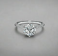 18K Celestial T Pav̩ T Setting Engagement Ring