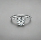 18K Celestial T Pav̩ T Setting Engagement Ring