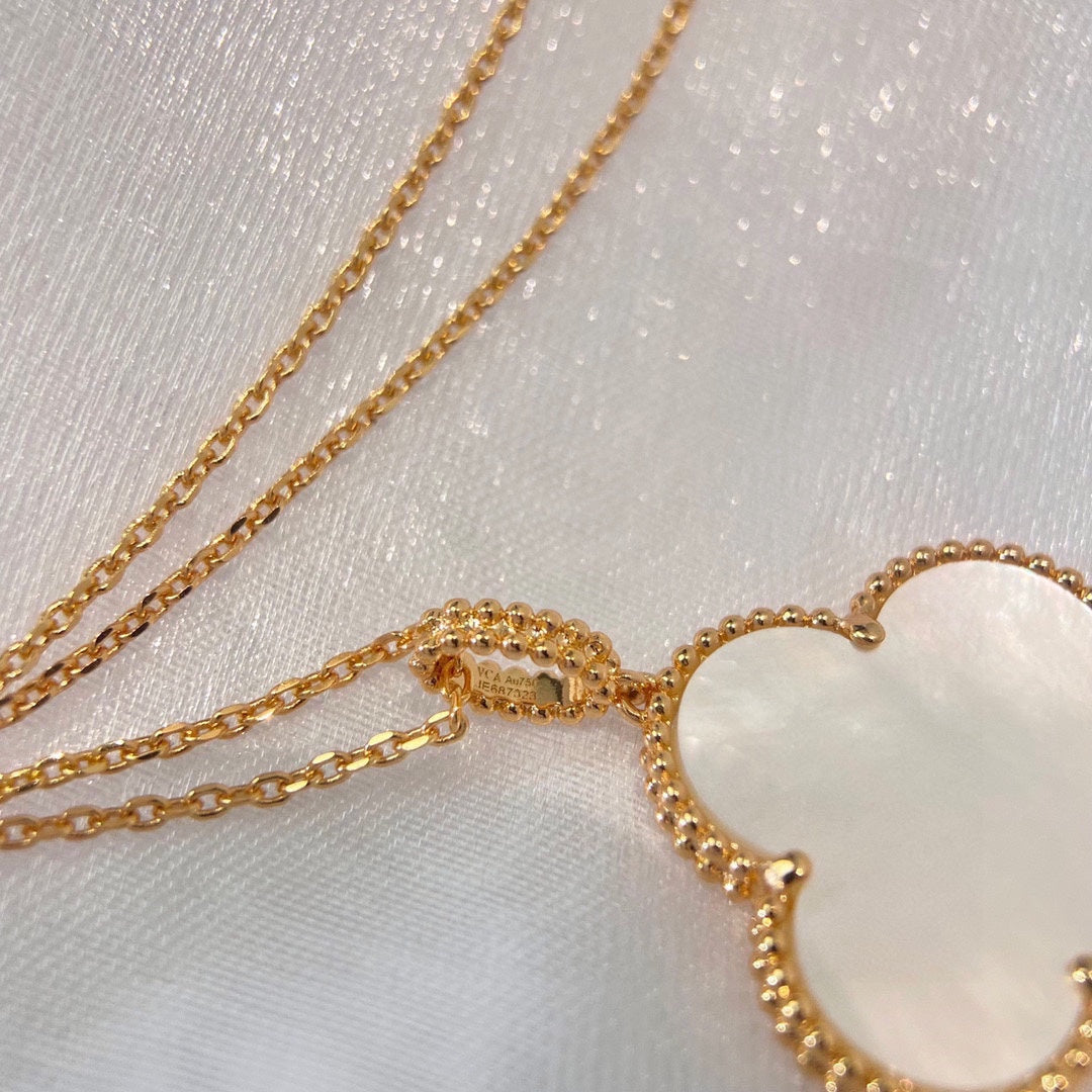 18K Celestial Magic Alhambra One Motif Pearl Necklace