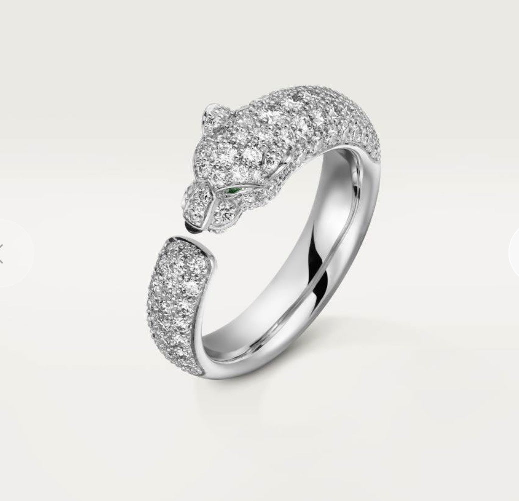18K Panth̬re De Diamond Ring