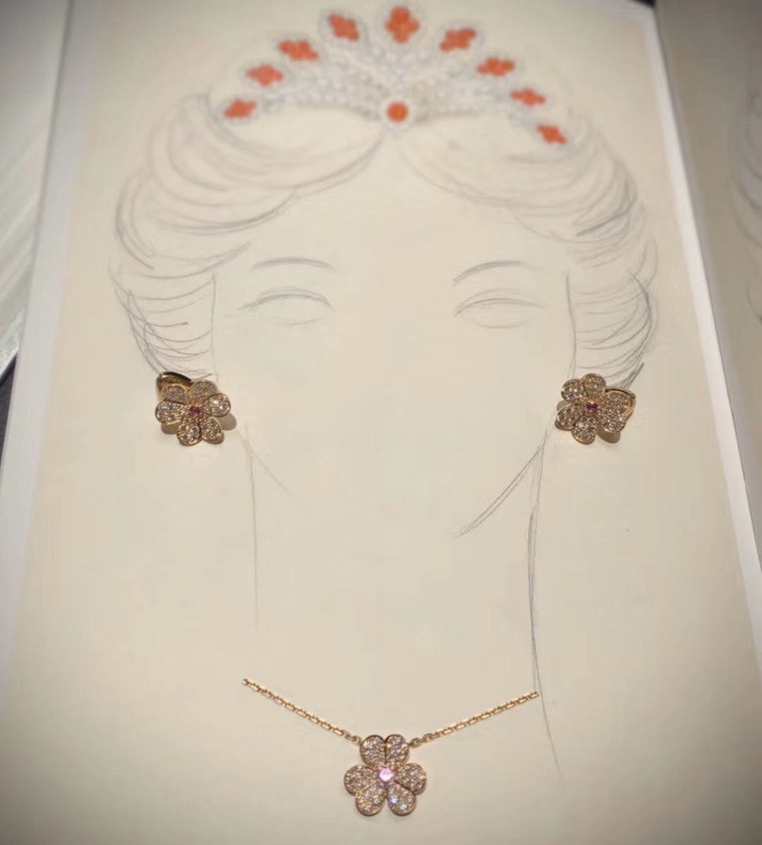 18k Celestial Frivole Pink Sapphire Earrings