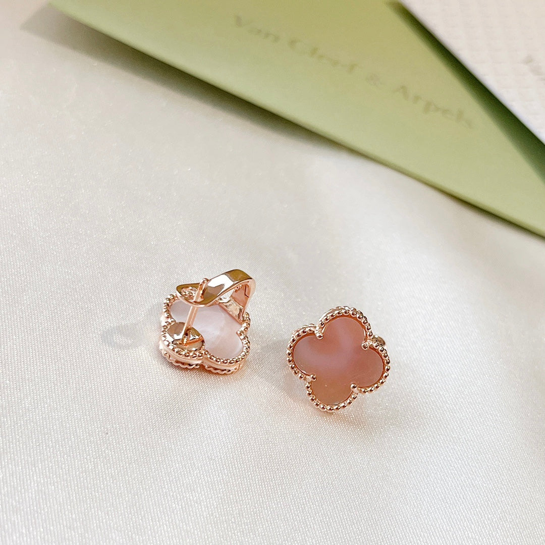18K Celestial Magic Alhambra Pink Opale Earrings