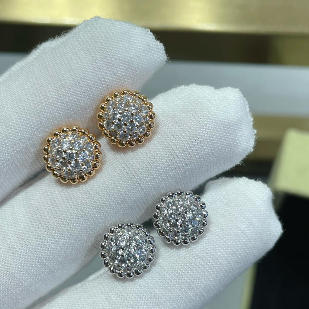 18K Celestial Perl̩e Diamonds Earrings