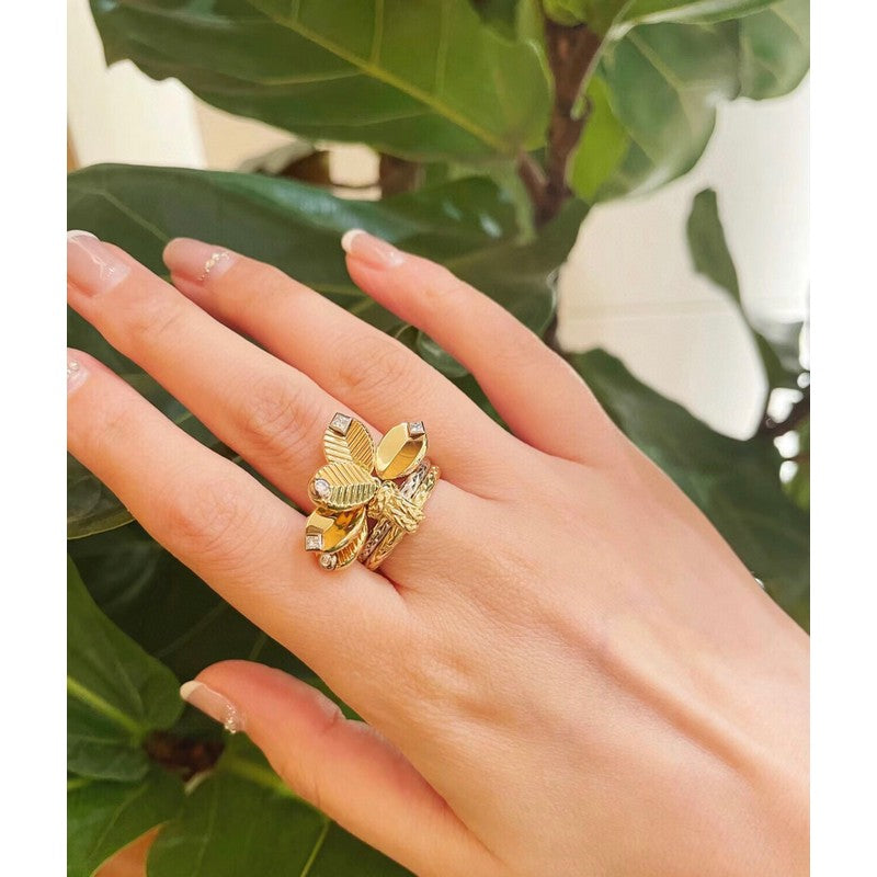 18K Celestial Grain De Caf̩ Ring