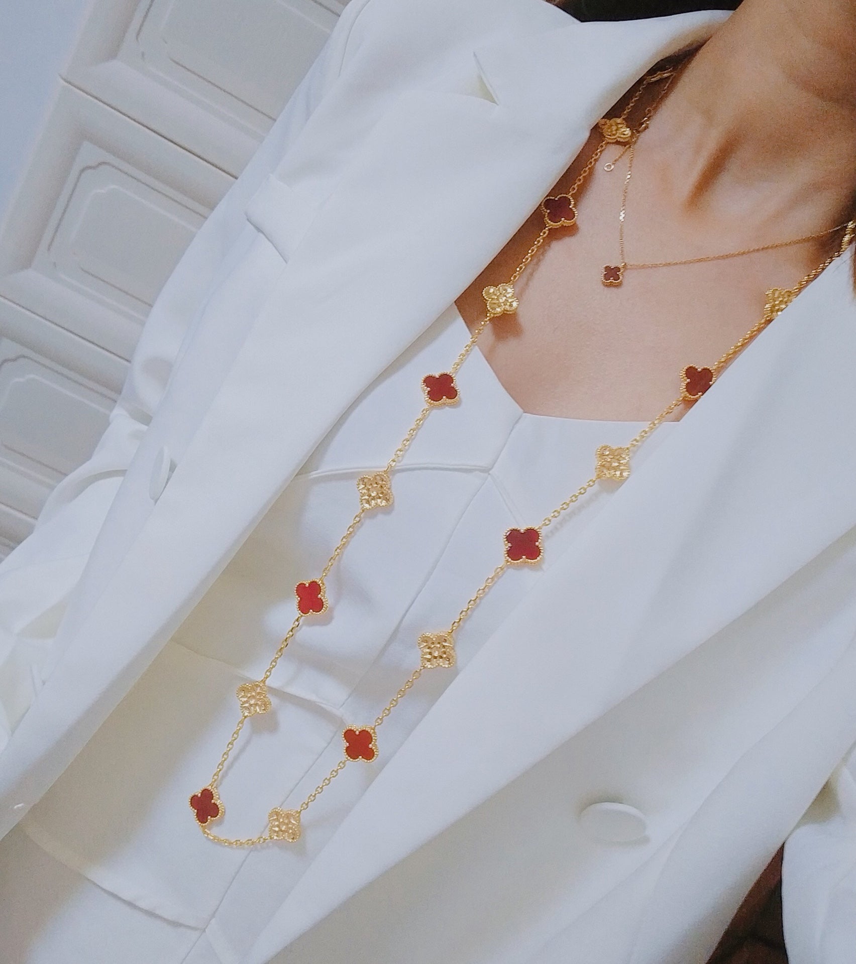 18K Celestial Vintage Alhambra 20 Motifs Long Necklace