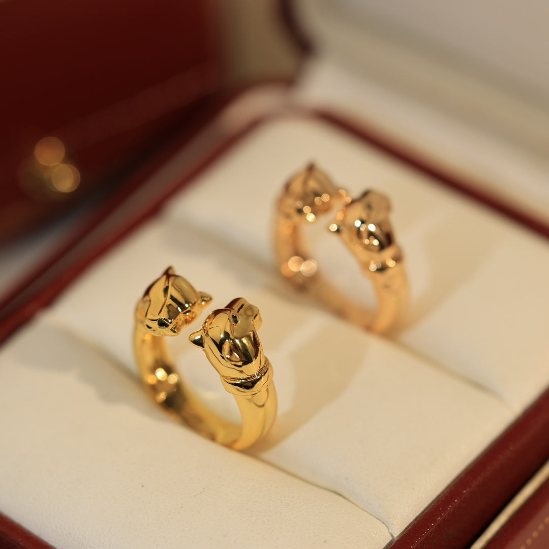 18K Celestial Panth̬re De Open Ring