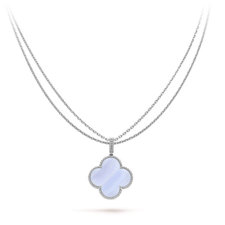 18K Celestial Magic Alhambra Purple Necklace