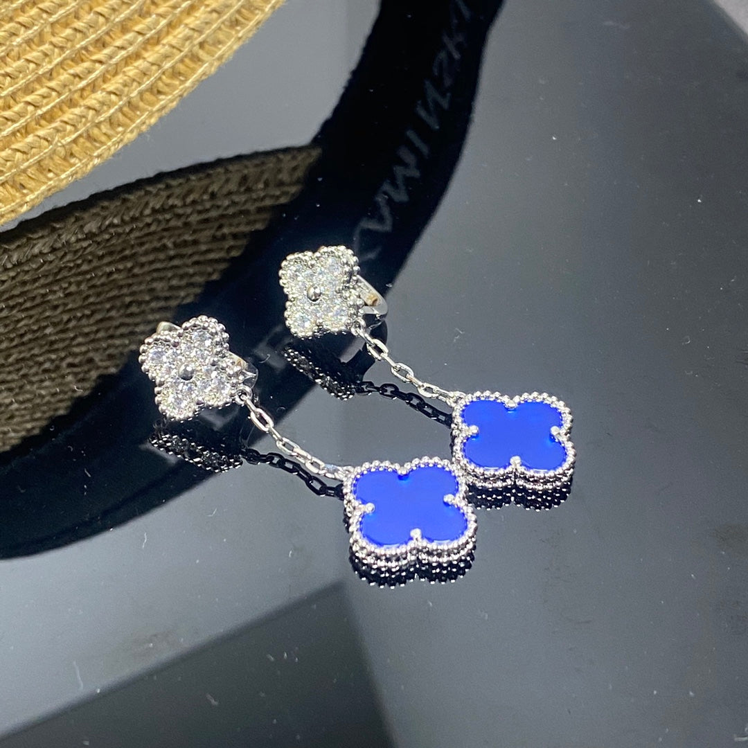 18K Celestial Magic Alhambra Earclips Earrings