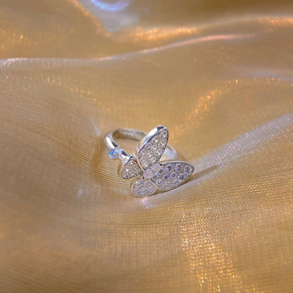 18K Celestial Two Butterfly Ring