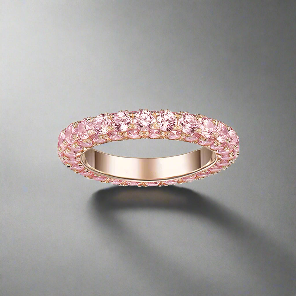 18K Celestial T Pink Crystal Ring