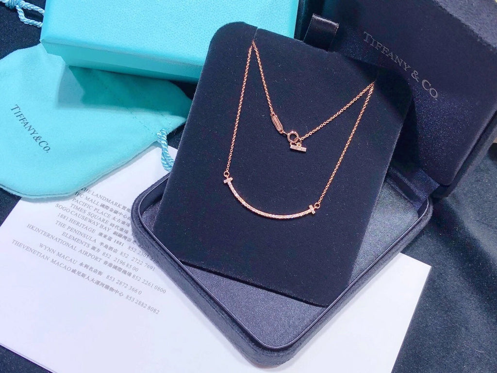 18K Celestial T Medium Diamond Pendant Necklace