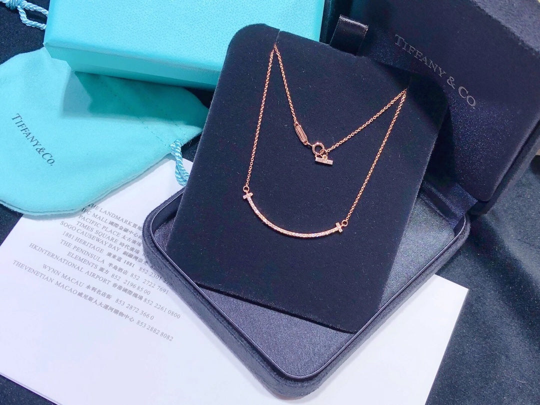 18K Celestial T Medium Diamond Pendant Necklace