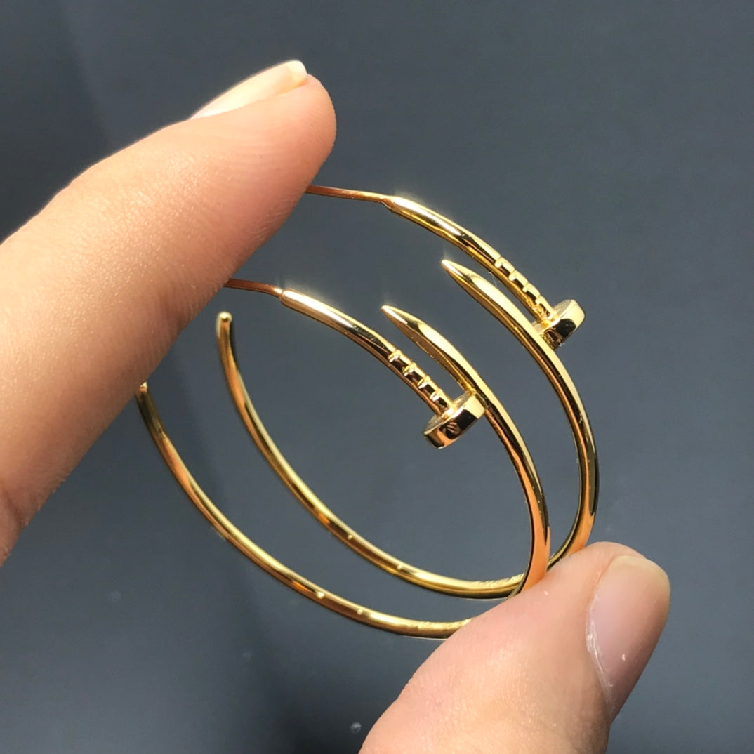 18K Celestial Juste Un Clou Large Earrings