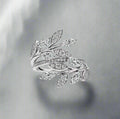 18K Celestial T Victoria Diamond Vine Bypass Ring