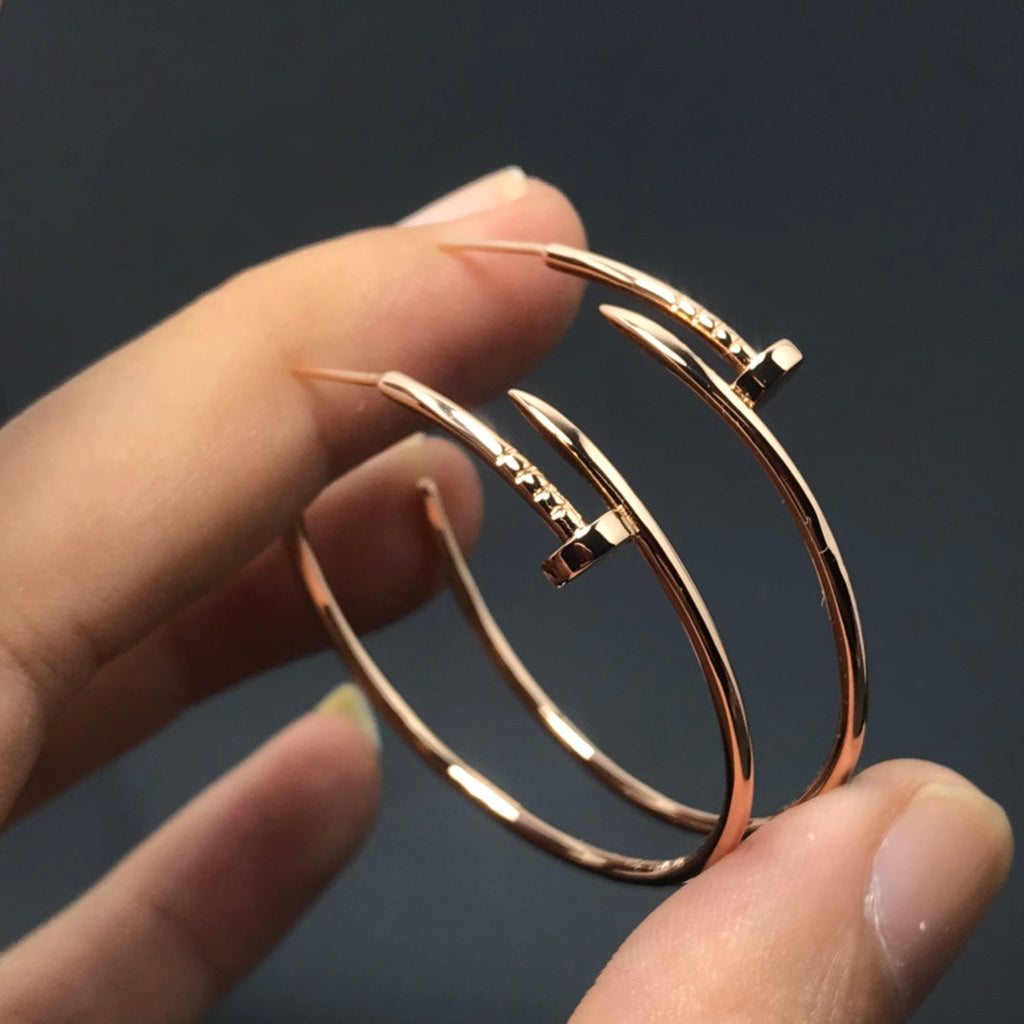 18K Celestial Juste Un Clou Large Earrings