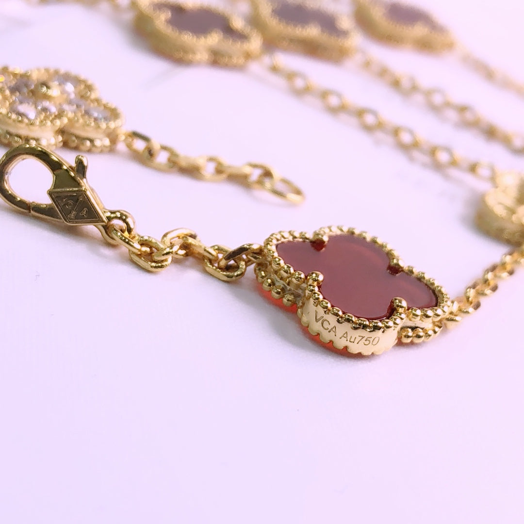 18K Celestial Vintage Alhambra 20 Motifs Long Necklace