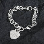 18K Celestial T Heart Tag Bracelet